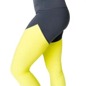 ZYIA Yellow and Gray Performance Leggings
